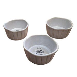 Three Cravings By Chrissy Teigen Stoneware Ramekins Oven Safe NIOB